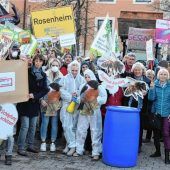 Glyphosat-Gegner demonstrierten vor CSU-Geschäftsstelle
