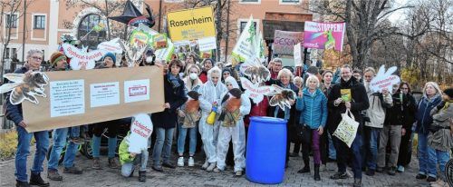 Glyphosat-Gegner demonstrierten vor CSU-Geschäftsstelle