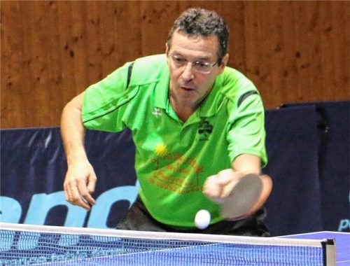 Hans Röslmair wusste sowohl im Doppel wie auch im Einzel zu überzeugen.Foto Erlich