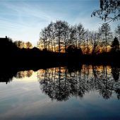 Im Spiegel die Abendsonne