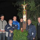 Paul Panzer restaurierte wieder ein Wegkreuz