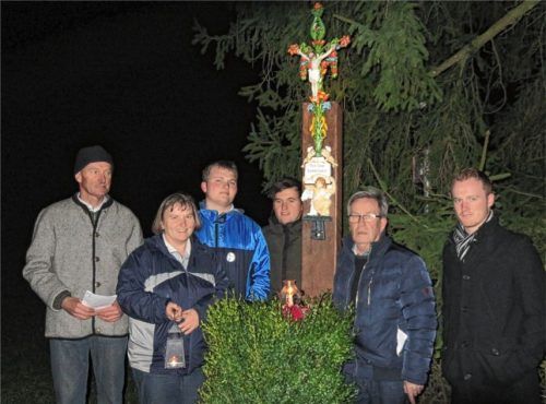 Paul Panzer restaurierte wieder ein Wegkreuz