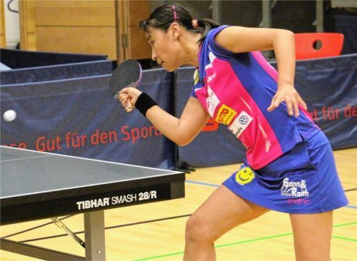 Qianhong Gotsch hat Kolbermoors Damen in den vergangenen Spielen sehr viel Kopfzerbrechen bereitet.Foto Erlich