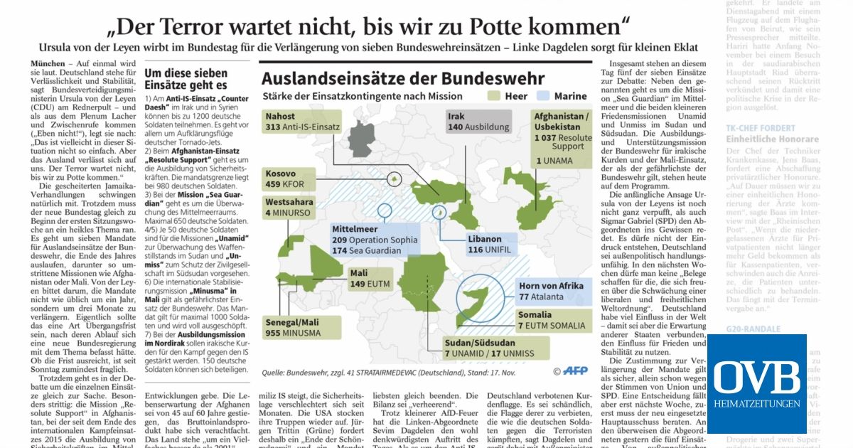„Der Terror wartet nicht, bis wir zu Potte kommen“ - OVB Heimatzeitungen