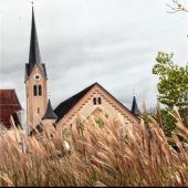 Süßgras vor der Pfarrkirche