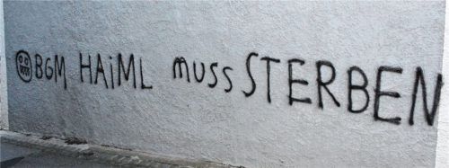 Üble Schmierereien – Gemeinde setzt Belohnung aus