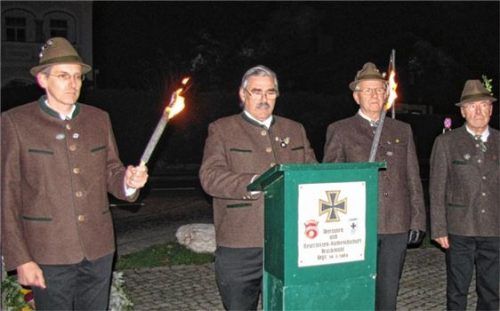 Vorstand Sepp Beer bei seiner Ansprache. Foto  Hecht