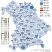 Vollbeschäftigung in fast ganz Bayern