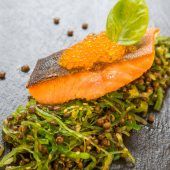 Edles Silvester-Menü mit Fisch (für vier Personen)