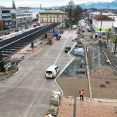 Planmäßig: Bauarbeiten am Bahnhof