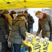 Aktion von Amnesty International zum Tag der Menschenrechte