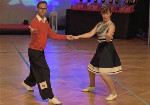 Angela Lex und Christian Wagner erreichten nach dem Finaleinzug in der Senior Class den sechsten Platz.