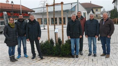 Baumpflanzaktion am Kirchplatz