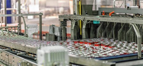 Blick in die Hochwald-Produktion am Standort Weiding/Thalfang. Foto re