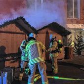 Brand auf dem Bad Aiblinger Christkindlmarkt