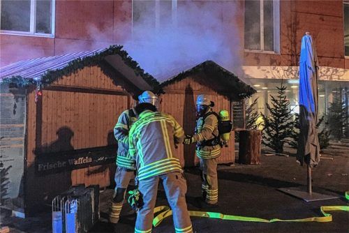 Brand auf dem Bad Aiblinger Christkindlmarkt