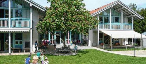 Der Etat der Kindertagesstätte „Villa Kunterbunt“ an der Anton-Bruckner-Straße für 2018 war nur einer von zahlreichen Anträgen, welche die Marktgemeinderäte hinsichtlich der Kinderbetreuung abzuarbeiten hatten. ARCHIV GEMEINDE