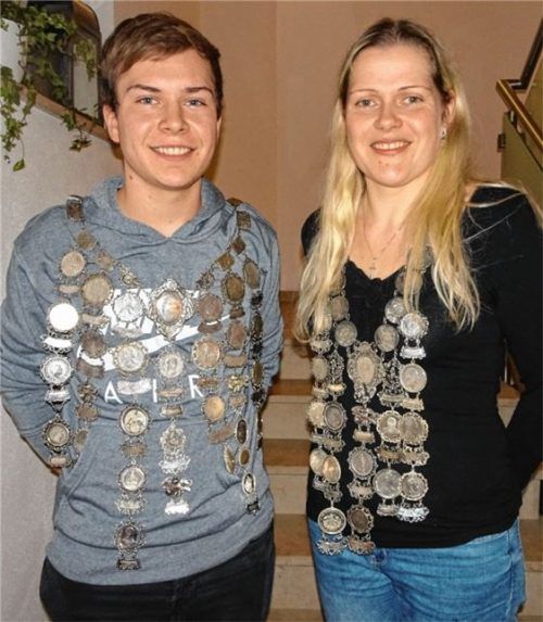 Die neuen Eichlaubschützenkönige: Johannes Hauser und Roswitha Schneider.Foto stn