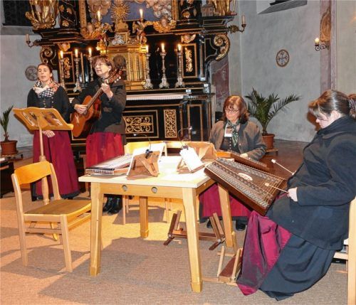 Die „Schroffner Saitenmusi“ spielte Hirtenmusik aus dem Pongau.Foto bac
