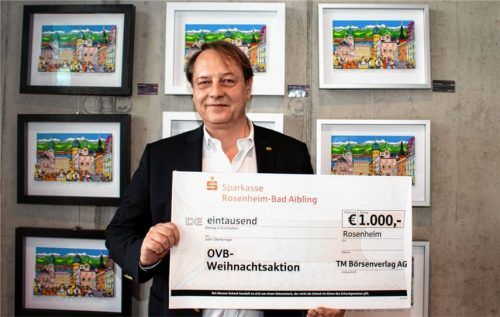 Die TM Börsenverlag AG spendet 1000 Euro