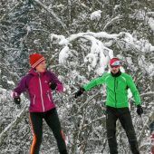 Erste Langlauf-Freuden auf dem Samerberg