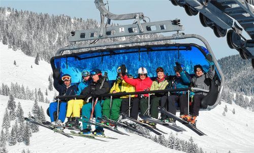 Rauf geht’s: Erste Testfahrt mit Ministerin Aigner. Foto ple