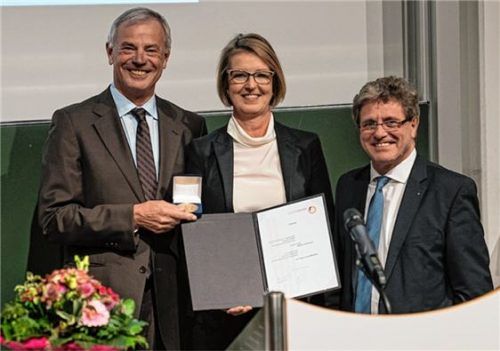 2017 erhielt Oestreich die Hugo-Laue-Medaille.
