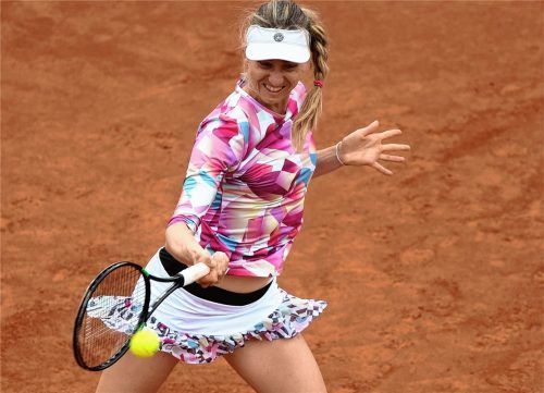 Harte Schläge und körperliche Fitness: Mona Barthel, die seit Kurzem in Rosenheim wohnt, will nächstes Jahr durchstarten und unter die Top 20 der Welt vorrücken. Fotos  dpa