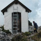 An der Gipfelkapelle stehen Arbeiten an