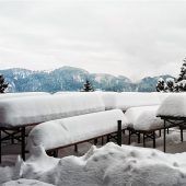 Malerische Stimmung am tief verschneiten Hochgern
