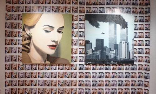 Manuel Michaelis: „Cover Girl“ und „Ikarus and his Twins“, Öl auf Leinwand. Foto  janeczka
