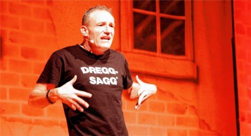 Pointenreich und saukomisch: „Dreggsagg“ Michl Müller. Foto Falk