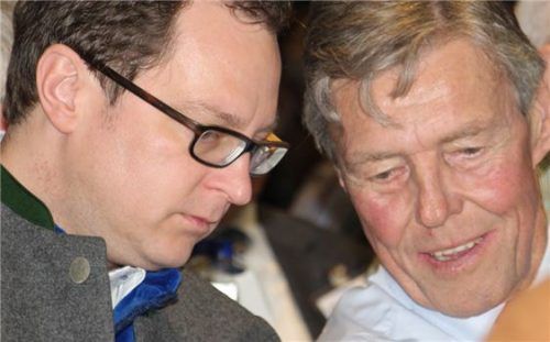 Staffelstabübergabe: CSU-Landtagsabgeordneter Martin Huber und sein Vorgänger Josef Göppel.