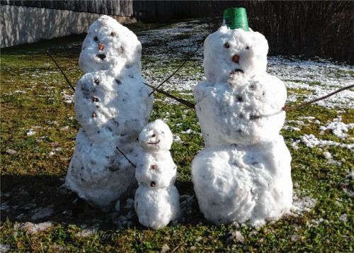 Willinger Schneemannfamilie löst sich auf