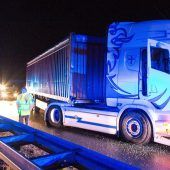 Polizei jagt Lastwagen-Fahrer quer durch Nordbayern