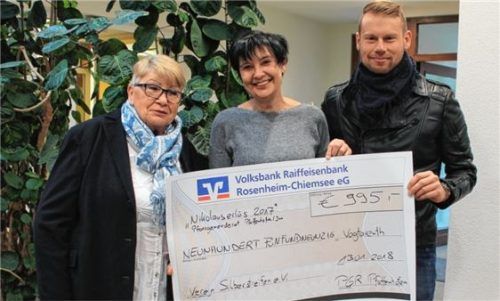 995 Euro für den Verein „Silberstreifen“