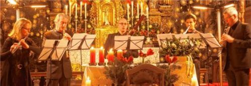 Das Quintett in der Sachranger Kirche. Foto  Kirchner