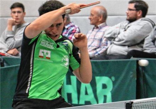 Der Argentinier Francisco Sanchi war mit zwei Einzelsiegen und einem Erfolg im Doppel maßgeblich am Sieg des SB/DJK Rosenheim beteiligt.Foto Erlich