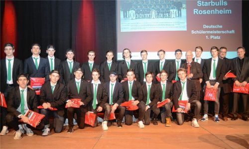 Die deutschen Schülermeister im Eishockey von den Starbulls.Foto  Ruprecht