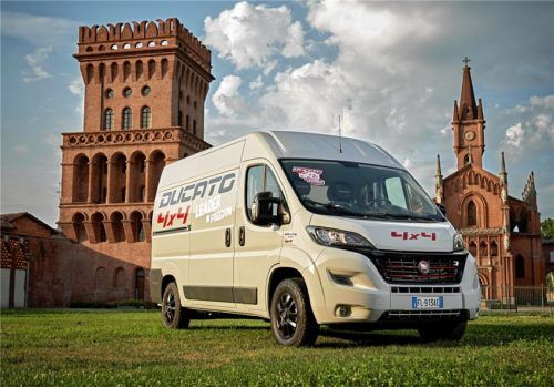 Fiat bietet neuerdings den Ducato mit permanentem Allradantrieb an. Eine Nutzung als Reisemobil ist trotzdem noch möglich. Foto  FIAT