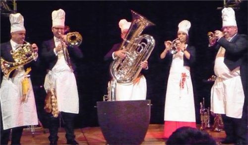Harmonic Brass als Eintopfköche. Foto  Füchtner