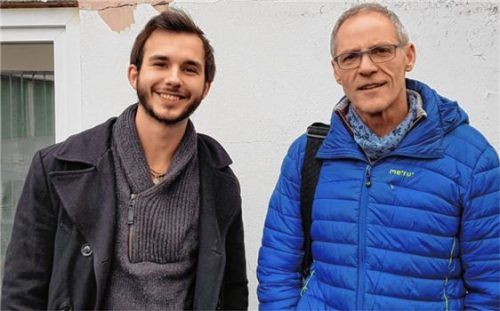 Kandidaten im Stimmkreis Rosenheim Ost: Jan Jaegers und Professor Dr. Klaus Weber (von links).