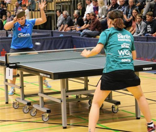 Ob es am Sonntag zu einem Duell zwischen Svetlana Ganina (im Bildhintergrund) und Xiaona Shan kommen wird, bleibt abzuwarten.Foto Erlich