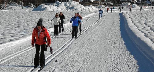 Reit im Winkl beweist sich wieder als Schneeloch: Großer Andrang auf den Loipen