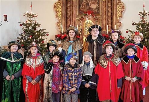 Sternsinger in Nicklheim unterwegs