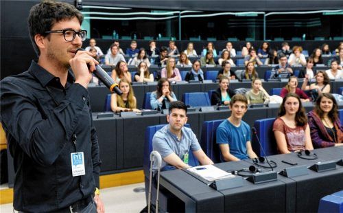 Tobias Köck (links) vertritt die Interessen der Jugend auf Bundesebene, aber auch auf europäischer Ebene in Brüssel. Foto re