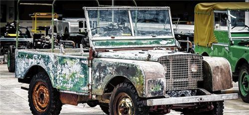 Über viele Jahre war der Verbleib des Land Rover mit dem Kürzel L07 ein Rätsel. Foto  LandRover