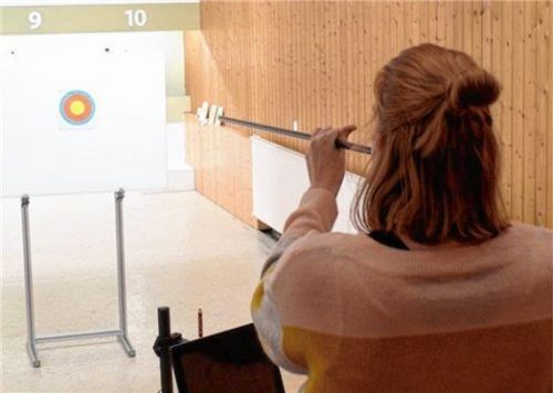 Anvisiert: Ziel ist es den Pfeil ins Gelbe zu befördern.