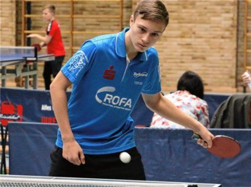 Daniel Parfenter, der bereits im Doppel punktete, sorgte mit seinem Einzelsieg für den Endstand. Foto Erlich