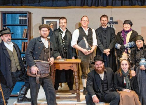 Die Proben des Theatervereins für die Premiere am 24. Februar laufen auf Hochtouren. Foto re